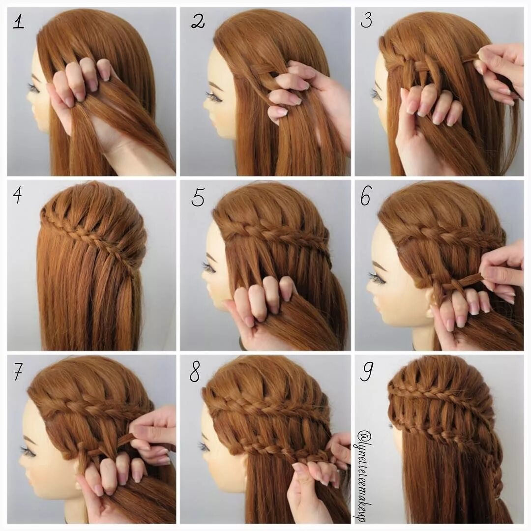 Прическа как плести фото пошагово Lynette Tee on Instagram: "Dutch four strand ladder braids, check out the braids