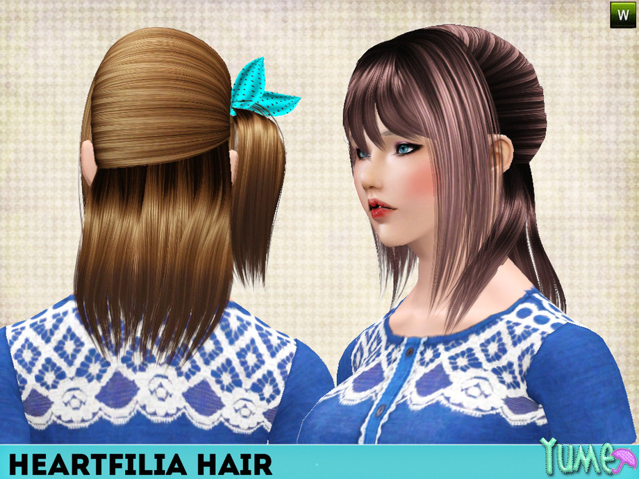 Прическа как у люси чеботиной как сделать The Sims Resource - Yume - Heartfilia hair