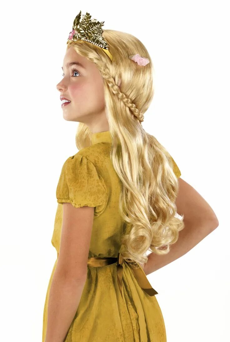 Прическа как у принцессы для девочки Aurora's Golden Wig - Perfect for Little Princesses