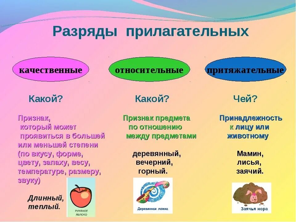 Прическа какая прилагательные Качественное собственное относительное притяжательное прилагательное