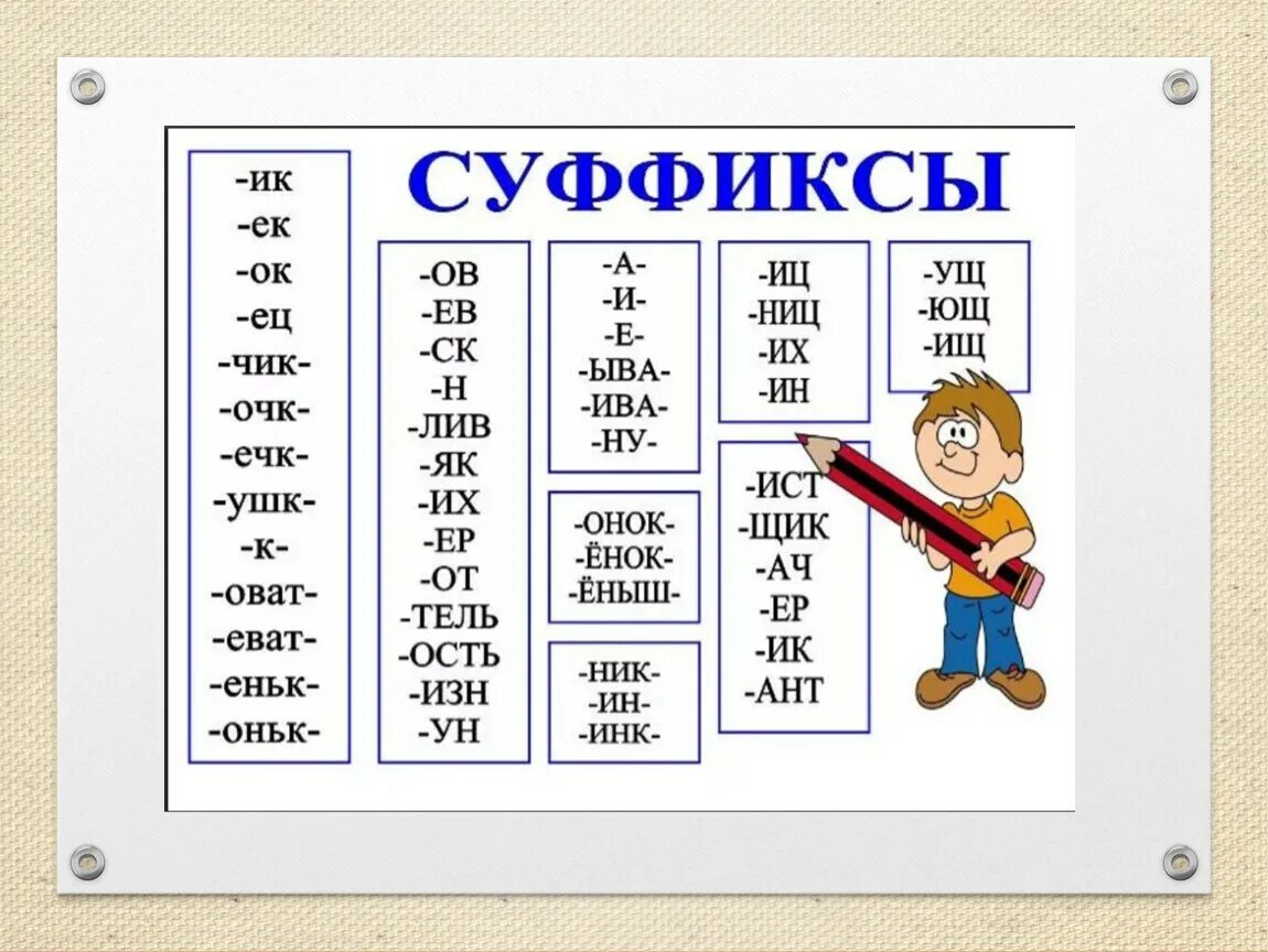 Прическа какой суффикс Суффикс и окончания есть: найдено 86 изображений