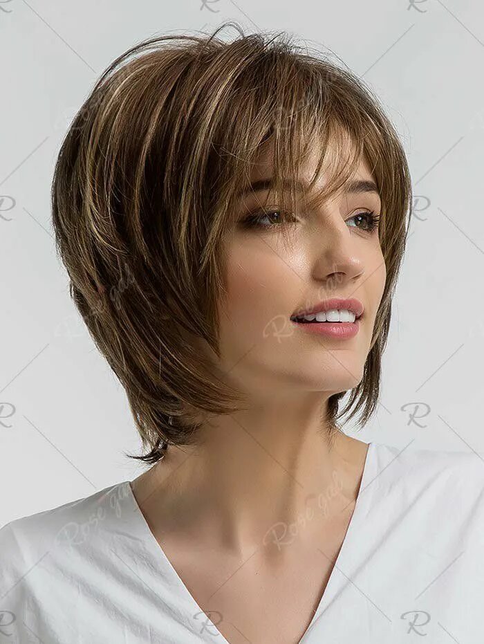 Прическа каприз на средние волосы фото Pin by Ari Dhani on Hair & Beauty Hair cuts, Short bob haircuts, Straight hairst