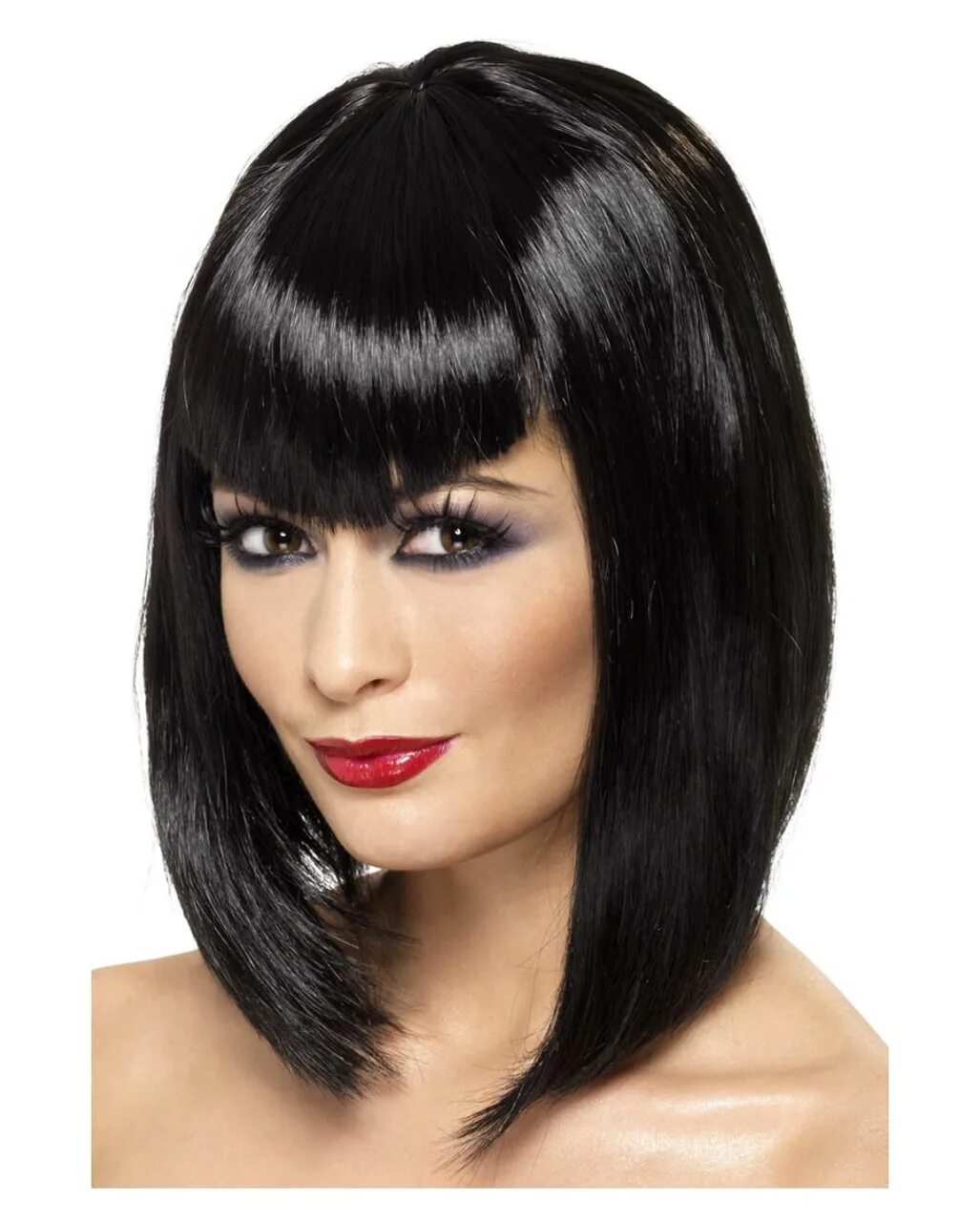 Прическа каре черного цвета Sexy Vamp Wig as a Halloween wig - Karneval Universe