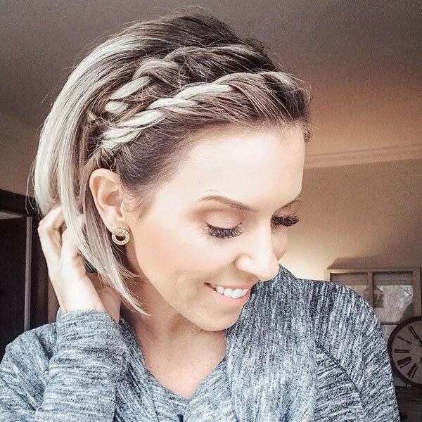 Прическа каре фото косы Amazing Braids for Short Hair - Hairstyles-- Amazing Braids for Short Hair Why d