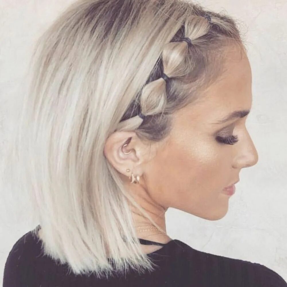 Прическа каре фото косы 46 Stylish Short Hairstyle Braids Ideas Capelli, Acconciature, Acconciature per 