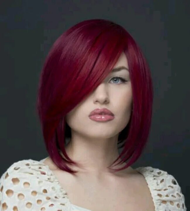 Прическа каре красные волосы Pin by Leigh Taylor on Hair Red hair color, Magenta red hair, Raspberry hair