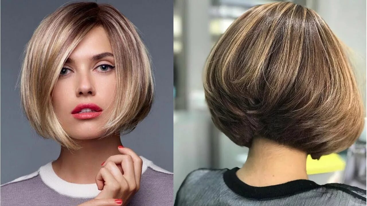 Прическа каре круглое 24 Cortes de pelo PREMIUM BOB 2021! - YouTube