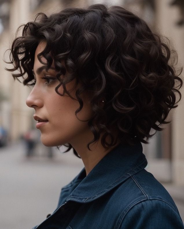 Прическа каре кучерявое Pin on Hair ideas in 2024 Short curly haircuts, Haircuts for curly hair, Medium 