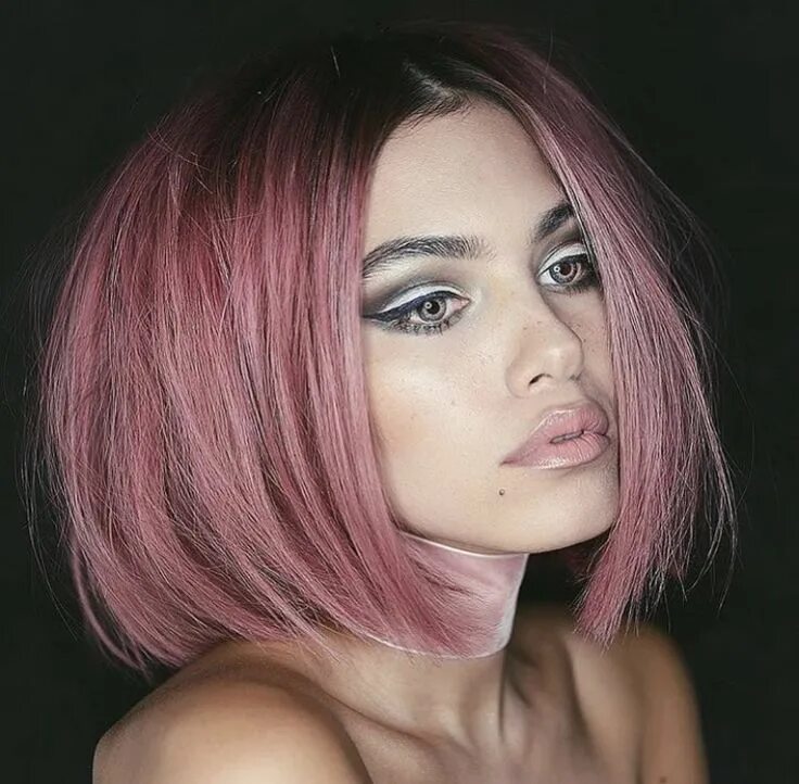 Прическа каре розовыми Dusky Pink hair Hair styles, Pinterest hair, Short hair styles