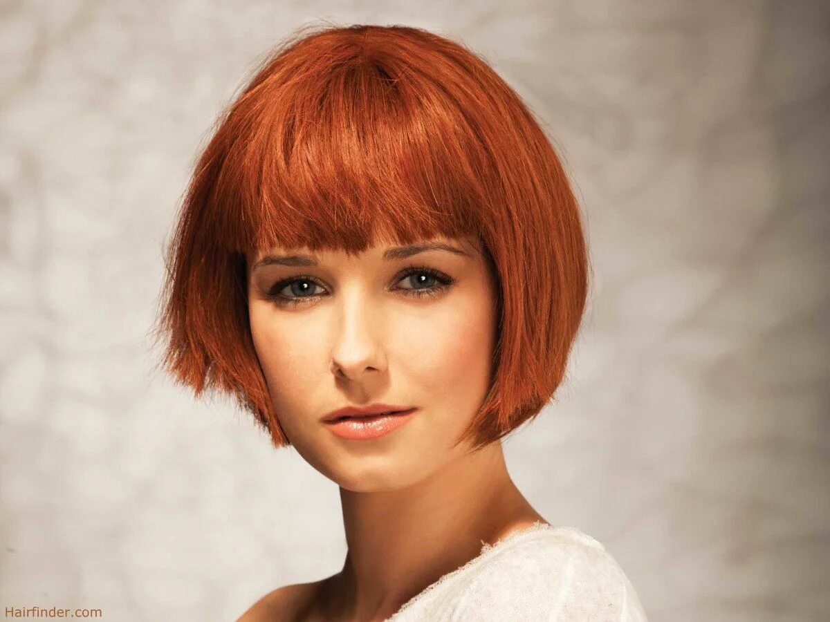 Прическа каре рыжие волосы Chin Length Bob Haircuts With Bangs - Haircuts Models Ideas Bob haircut with ban