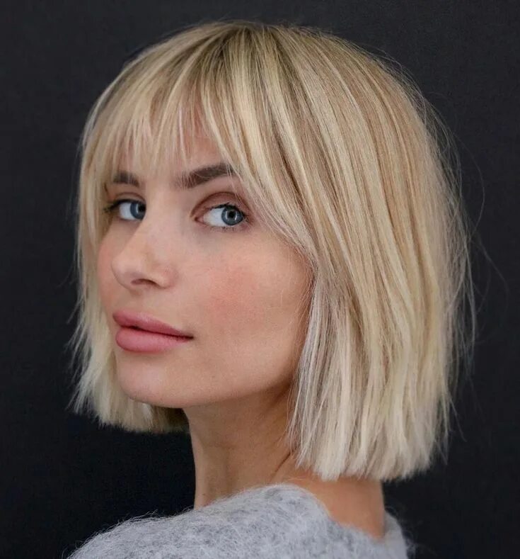 Прическа каре с челкой блонд 50 Newest Bob with Bangs Ideas to Suit Any Taste - Hair Adviser Short hair with 