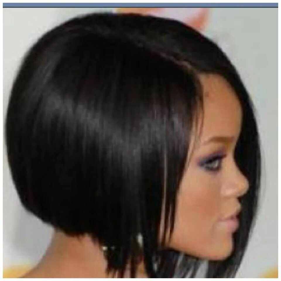 Прическа каре с длинными прядями Rihanna Short Bob Bob hairstyles, Back of bob haircut, Short bob hairstyles