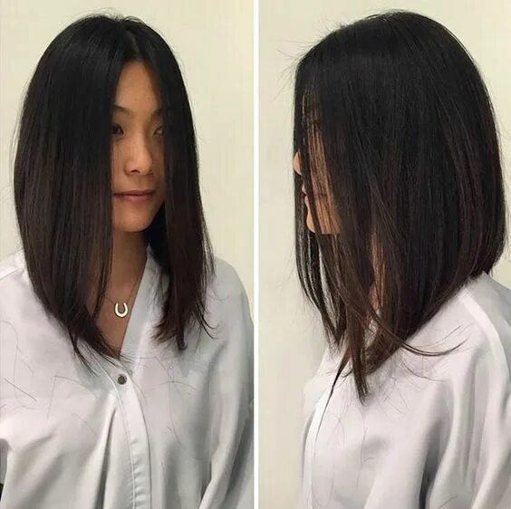 Прическа каре с длинными прядями впереди Lob saç kesimi nedir - Tarz Kadın Long bob hairstyles, Thick hair styles, Long h