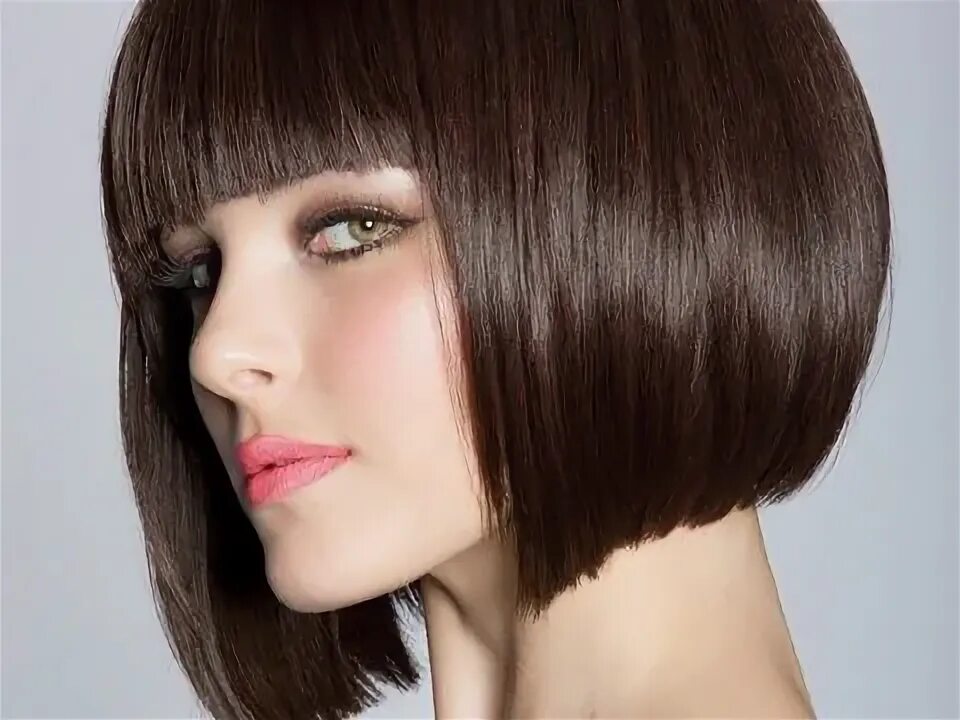 Прическа каре современная каре с челкой Mocha hair, Square face hairstyles, Short hair brown