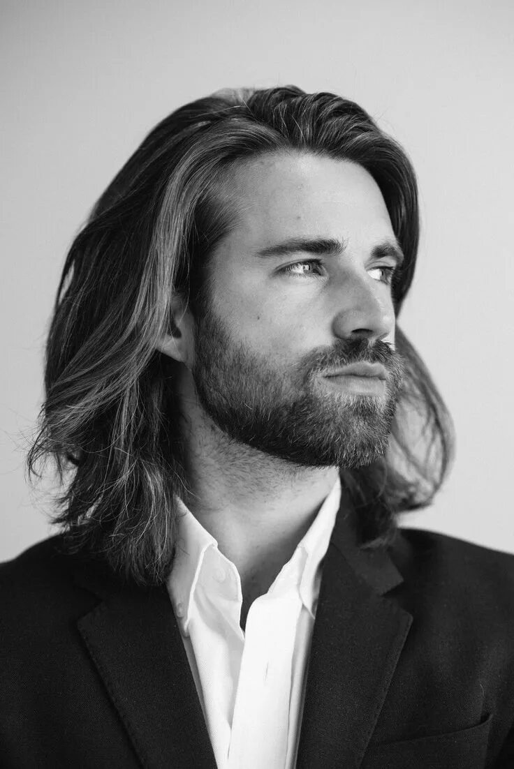 Прическа каскад мужская длинные волосы Pin by thehotbeardguy on Hot Looking Disguises I Want Long hair beard, Long hair