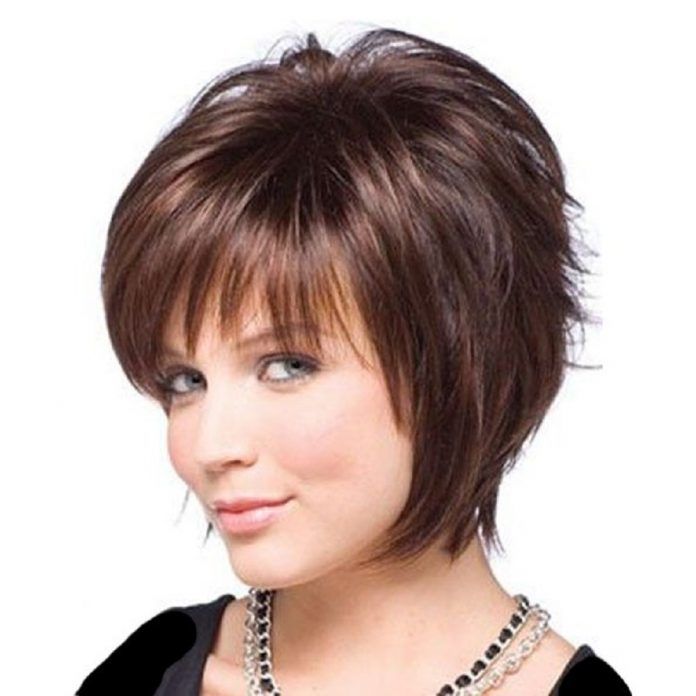 Прическа каскад на короткие волосы Короткая стрижка с объемом. Short hair cuts for round faces, Short hair cuts, Sh