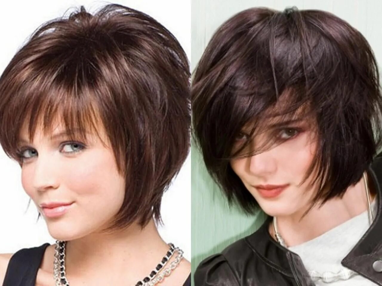 Прическа каскад на короткие волосы с челкой Hairstykes für kurzes Haar - Frisuren Stil Haar Short hair cuts for women, Thin 