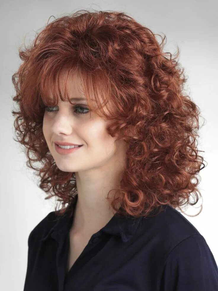 Прическа каскад на средние кудрявые волосы Kapri Synthetic Wig