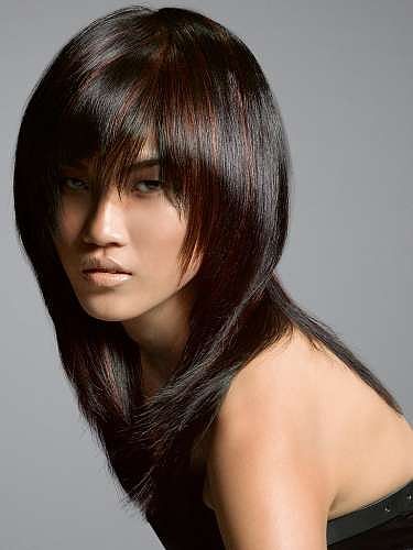 Прическа каскад с длинной челкой haircolorhairstyle2012.info Hair styles 2014, Hair cuts, Long layered hair