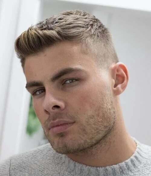 Прическа кат 36 Elegant Crew Cut Hairstyles For Men (2022 Gallery) - Hairmanz Round face hair