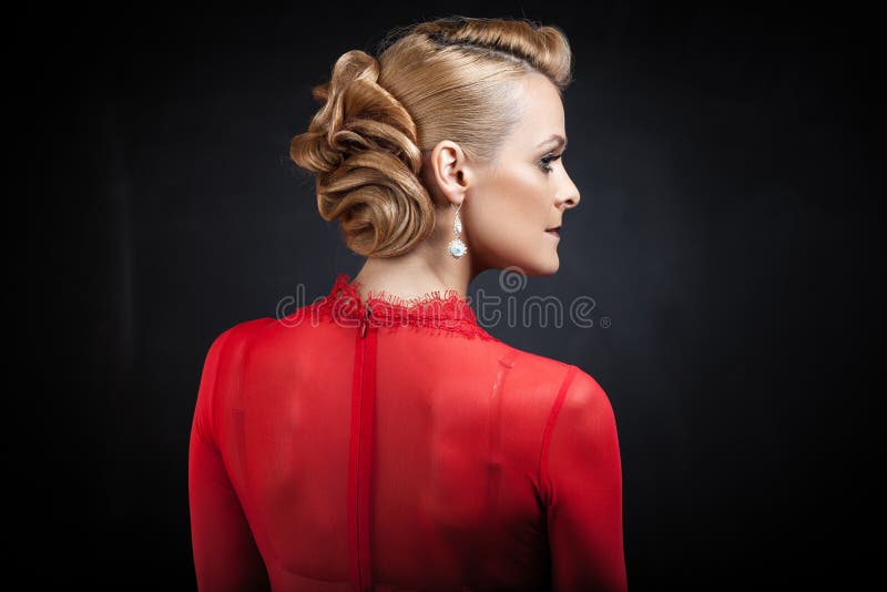 Прическа классика женская Royalty Free Stock Photo & Video Models used by Maksim Toome (Mtoome)