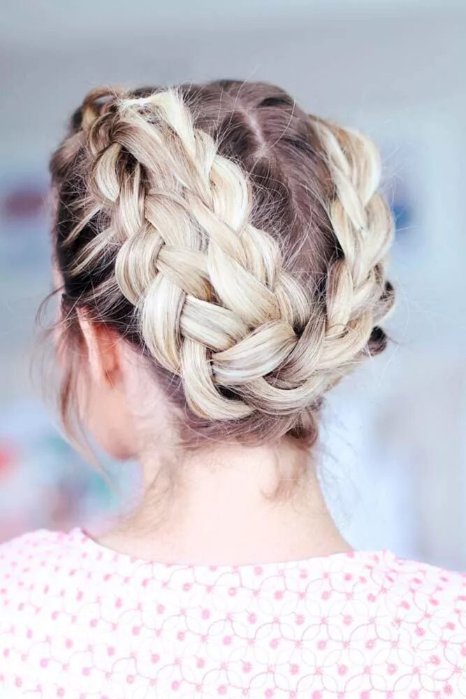 Прическа колоски на короткие 15 Gorgeous Prom Hairstyles For Short Hair Prom hairstyles for short hair, Braid