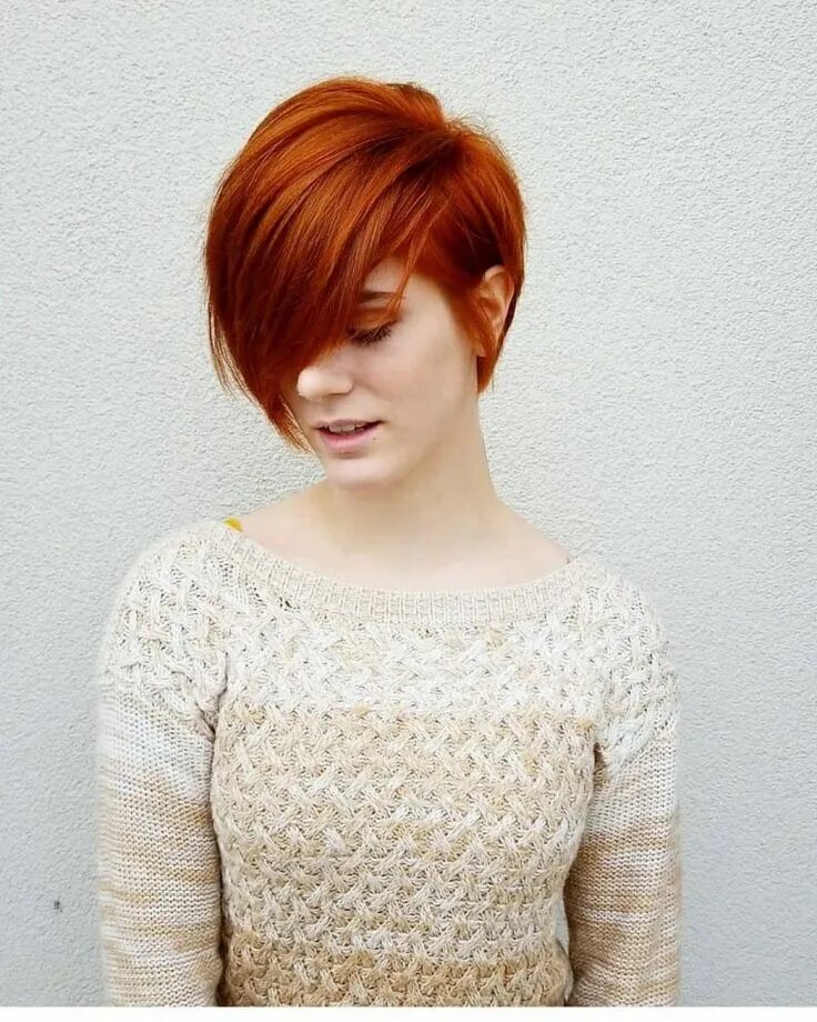 Прическа короткие рыжие волосы Pin on pelo Short red hair, Thick hair styles, Short hair color