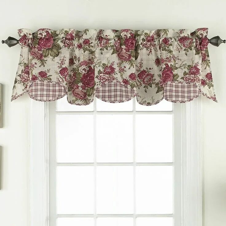 Прическа короткие шторы Waverly Norfolk Window Valance, 100% Cotton with Cotton Lining & Reviews Wayfair