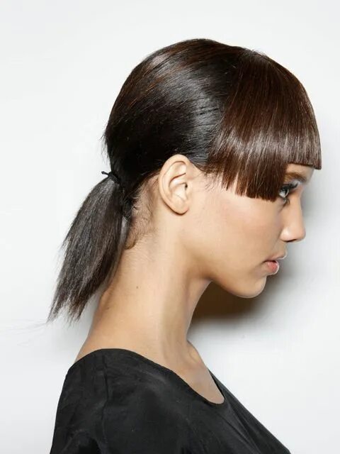 Прическа короткие волосы хвостики AW12 Hair Trends Round up