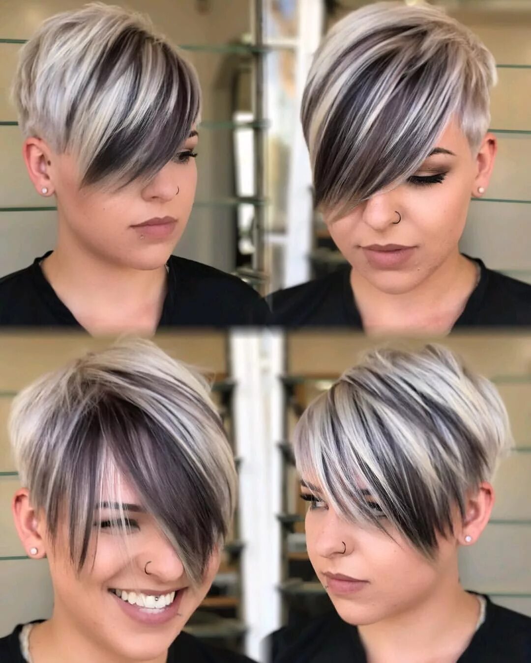 Прическа короткие волосы мелирование Best 55 Ombre Color for Pixie Haircut Ideas - Nona Gaya Short hair styles for ro