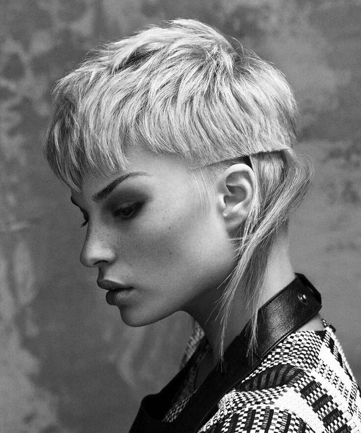 Прическа короткий маллет Wieselmann - RAW Collection #wieselmann #deeparker #blackwhite #чернобелое #hair