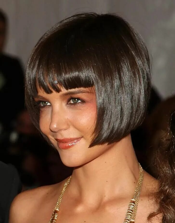 Прическа короткое каре с челкой фото Katie Holmes 'kurze Frisuren und Haarschnitte - 25+ Choppy bob hairstyles, Bob h