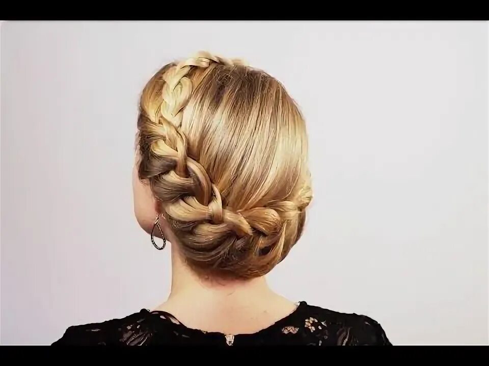 Прическа корзинка на длинные волосы Прическа в греческом стиле. Greek Hairstyle Прически подружки невесты, Прически,