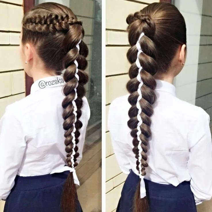 Прическа коса в школу Pin on Braids ideas Причёски из кос