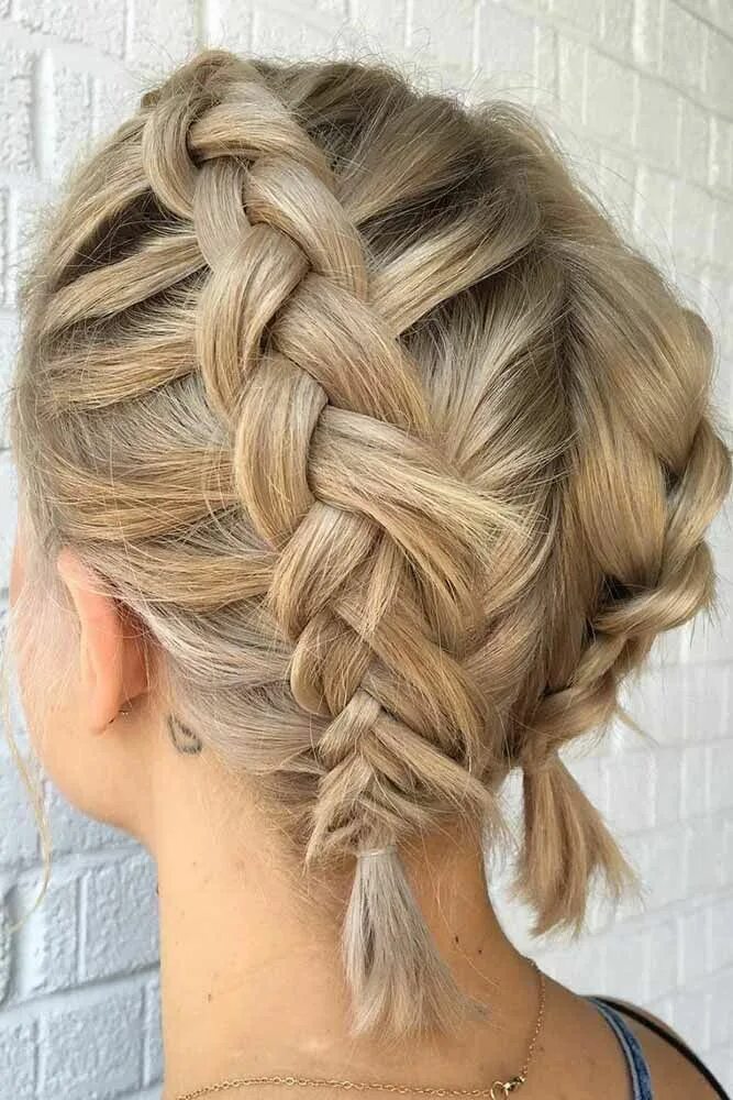 Прическа косички на средние волосы фото 15 Charming Braided Hairstyles For Short Hair Short hair pictures, Hair pictures