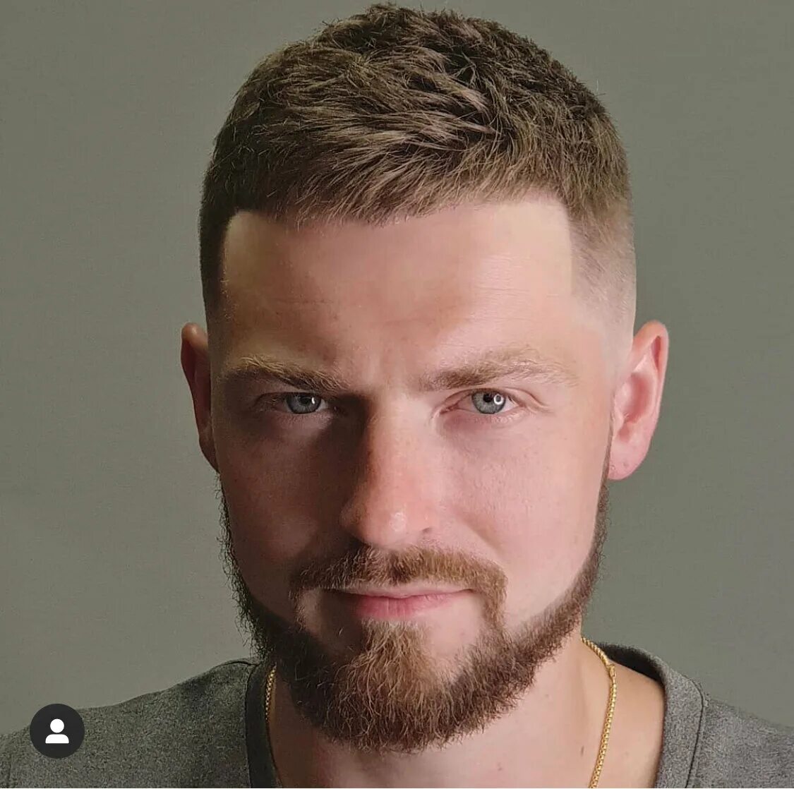 Textured Crop + High Fade + Disconnected beard - Men's Haircuts Crew cut hair, M