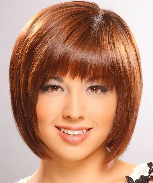 Прическа круглое каре фото Medium Straight Ginger Brunette Bob Haircut in 2024 Short wedding hair, Medium h