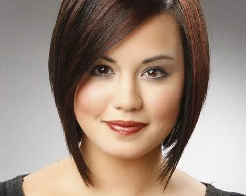 Прическа круглого полного лица фото 30 Spectacular Angled Bob Hairstyles CreativeFan Cabello para caras redondas, Co