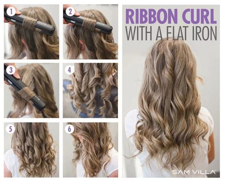 Прическа кудри на средние волосы выпрямитель How To Curl Your Hair & 6 Different Ways To Do It How to curl your hair, Flat ir