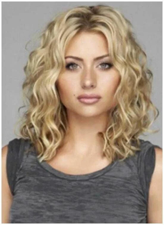 Прическа кудри на среднюю длину волос 35 Medium Length Curly Hair Styles Medium curly hair styles, Mid length curly ha