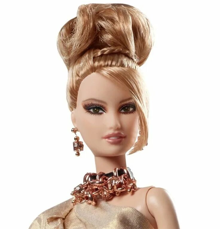 Прическа кукле фото Barbie Collector 2012 Bfc Platinum Label Rush Of Rose Gold - R$ 749,00 Coisas de