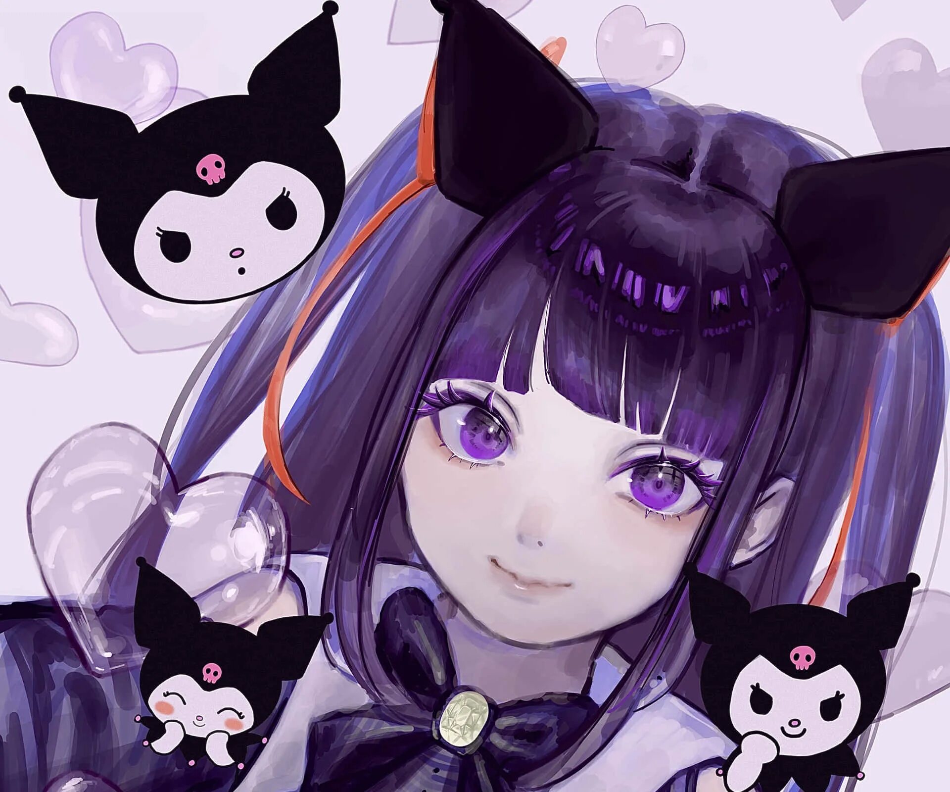 Прическа куроми для девочек 100+ Kuromi Fanart Wallpapers page 2 Wallpapers.com