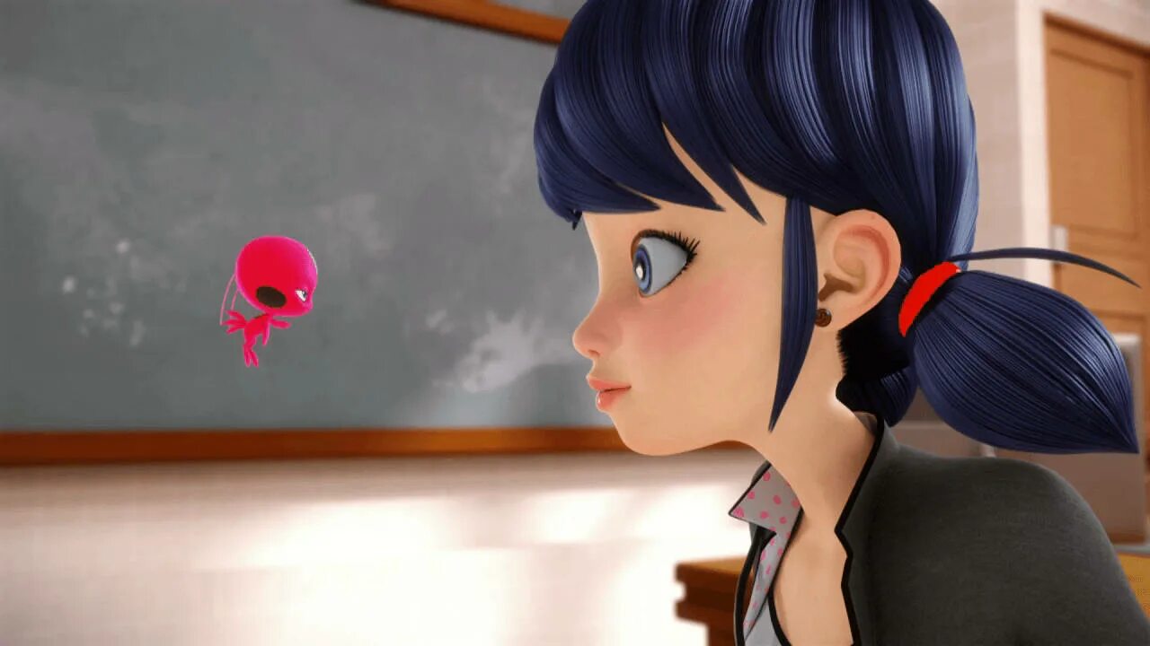 Прическа леди баг для девочки как сделать Download Tikki And Marinette From Miraculous Ladybug Wallpaper Wallpapers.com