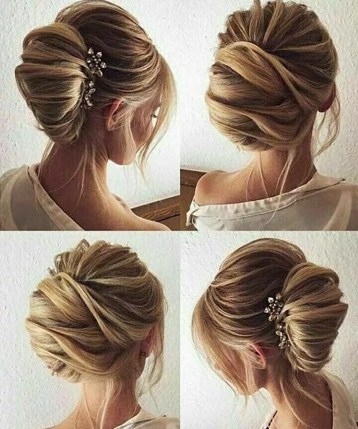 Прическа легкая на свадьбу средние волосы Pin by kuukkik on hair styles Long hair styles, Wedding hairstyles, Wedding hair