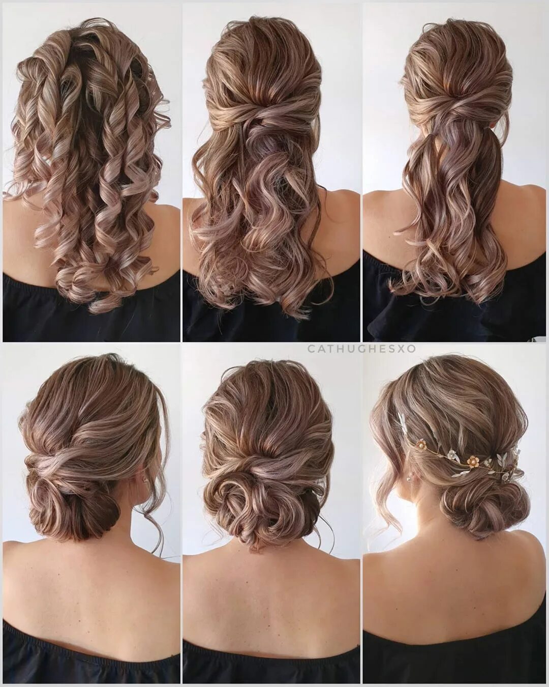 Прическа легкая на свадьбу средние волосы chichairstylestrendy.com Updo hairstyles tutorials, Hair styles, Hair