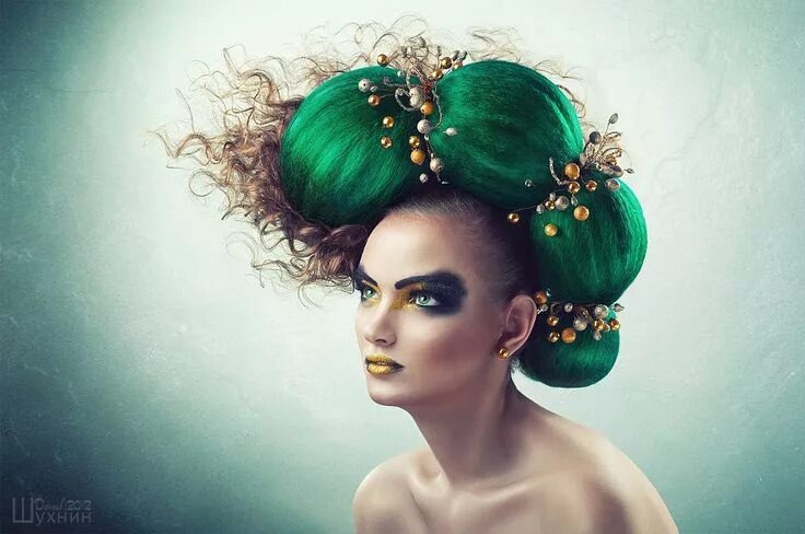 Прическа лес Emerald look by Danyjil Shukhnin on 500px Dramatic hair, Hair shows