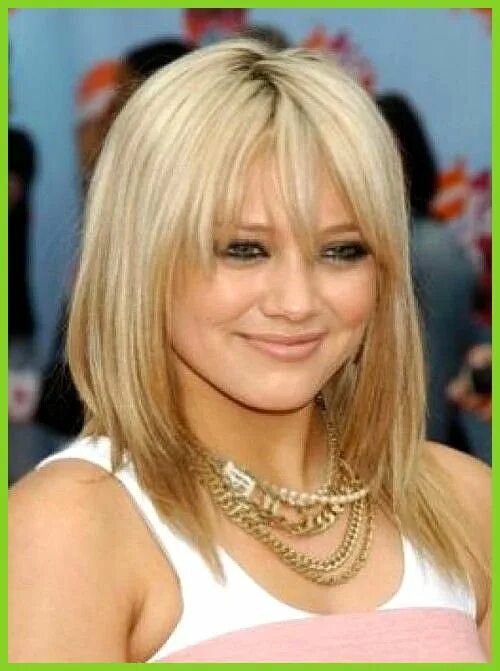 Прическа лесенка фото на средние Tips for Perfect Blonde Hair Color Hairstyles Weekly Hilary Duff with simple blo