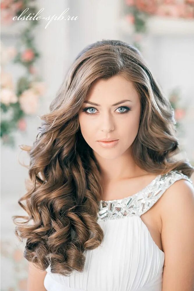 Прическа локоны на длинные волосы без челки Wedding Hairstyles For Long Hair: 100+ Ideas All Hair Types Long hair styles, Pr