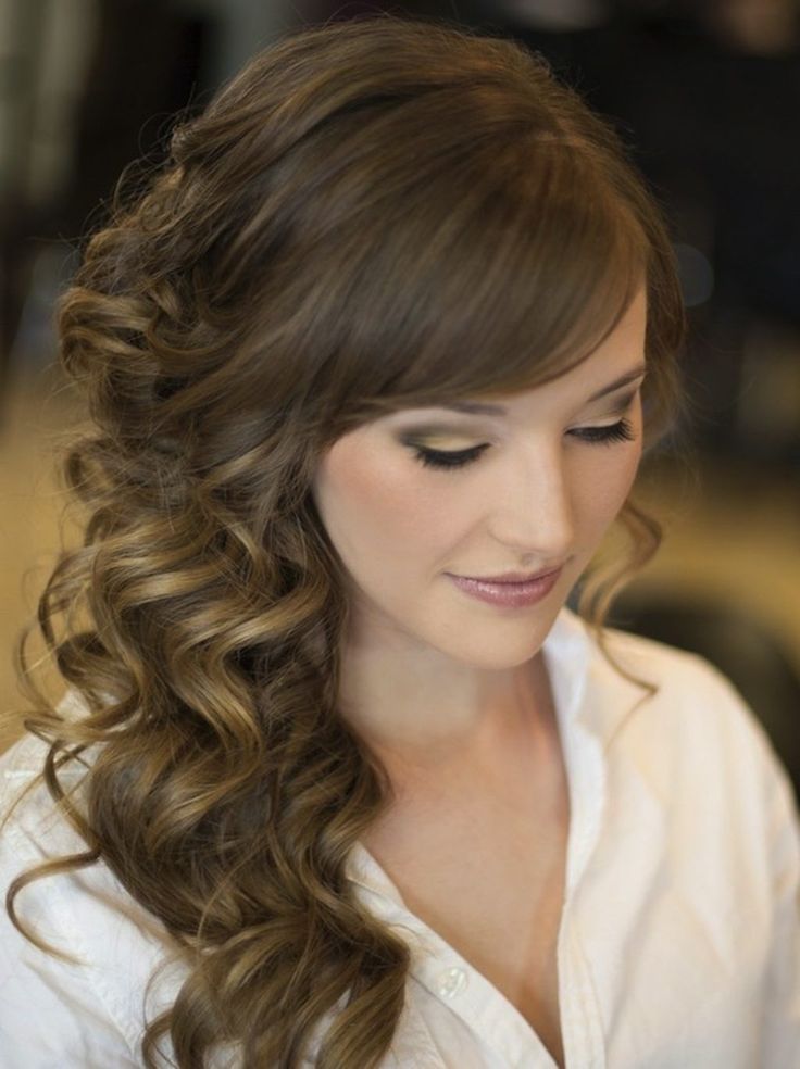 Прическа локоны на длинные волосы с челкой Hochzeitsfrisuren - Was wird angesagt diese Hochzeitssaison? - ZENIDEEN Wedding 