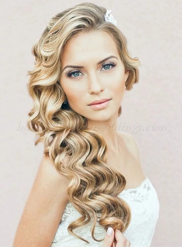 Прическа локоны на средние 20 Most Wonderful Wedding Long Hairstyles Ideas For Inspiration Cabello largo ho